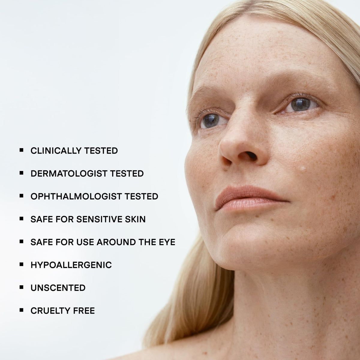 U Beauty label close-up showing ingredient highlights and usage information