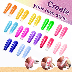 U-Shinein chrome powder combined with gel for mirror-like shine and striking finishes