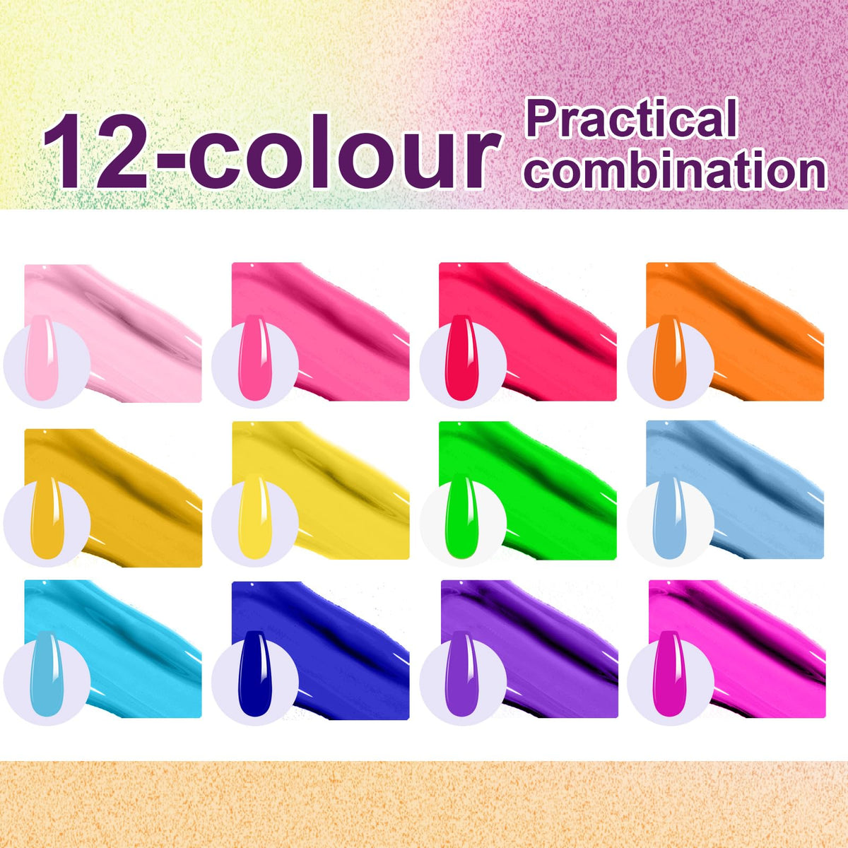 U-Shinein close-up gel texture displaying smooth silk-like formula for easy blending