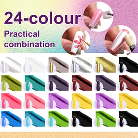 U-Shinein ombre demo on nail tips showing smooth gradient result benefit