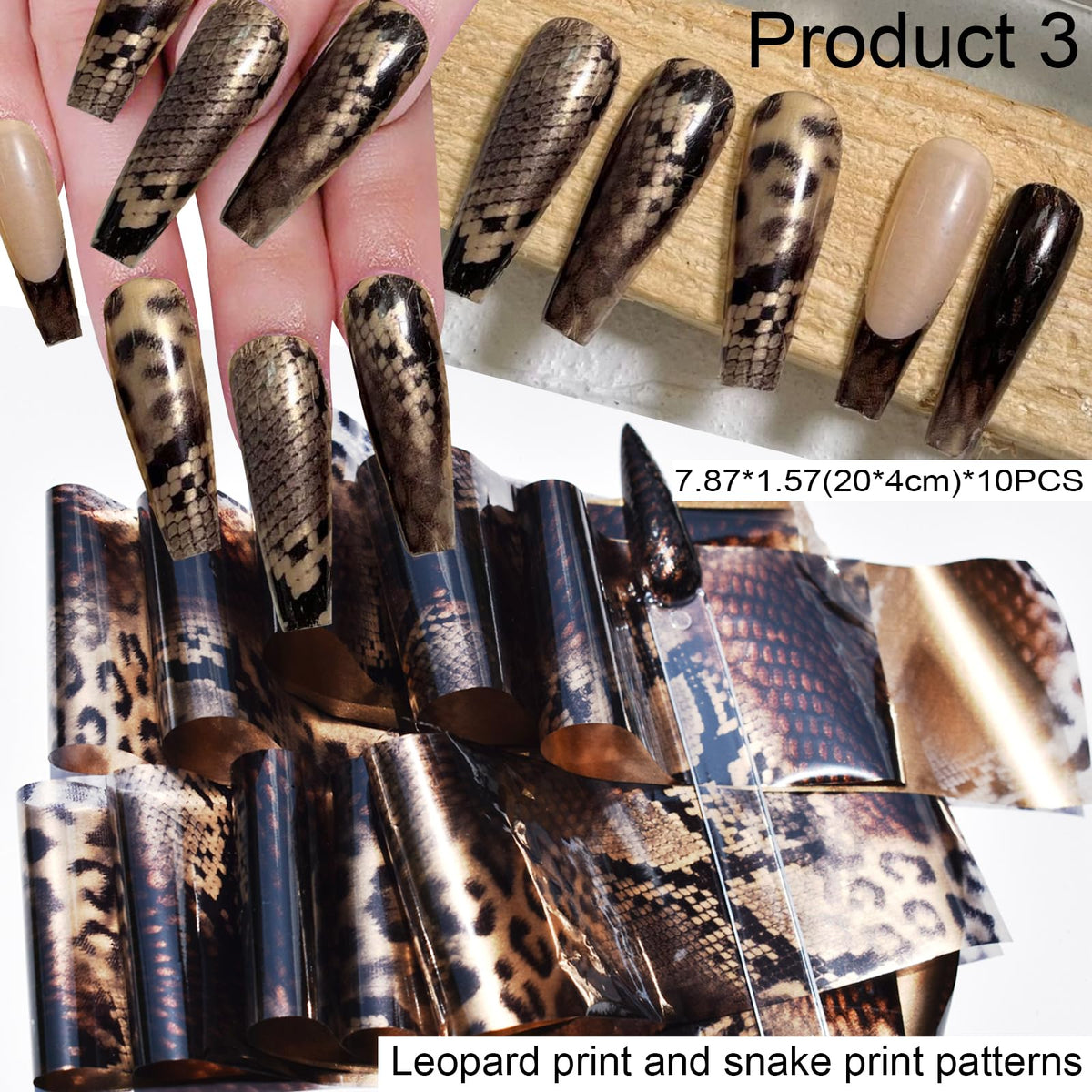 UARUOGP holographic silver foil reflecting light to add shimmering, eye-catching tips