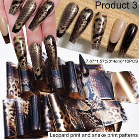 UARUOGP holographic silver foil reflecting light to add shimmering, eye-catching tips