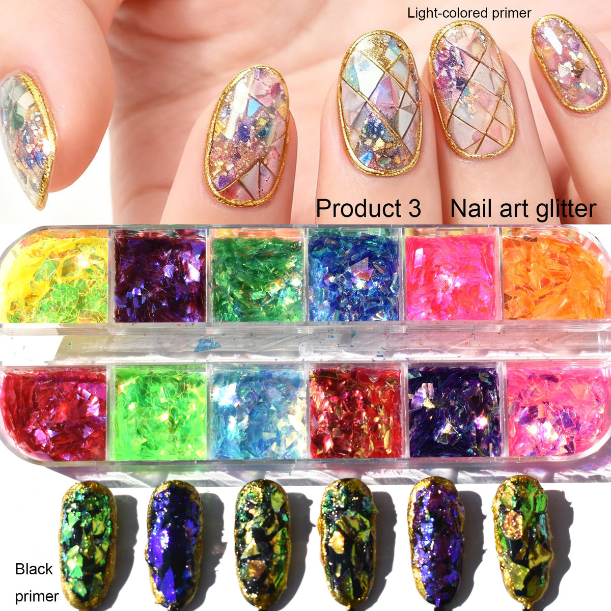 UARUOGP in use nail design demonstrating applied slices for vivid manicure