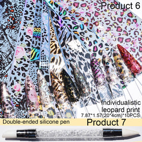 UARUOGP scale comparison with nails and swatches demonstrating sheet size and coverage