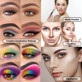 UCANBE 15-piece brush set laid out providing versatile application tools