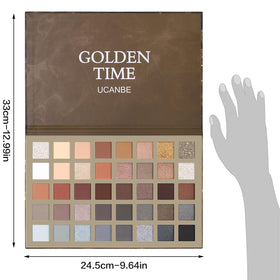 UCANBE eye application showcasing blended matte crease and shimmering lid highlight