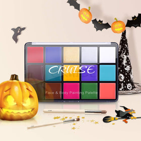 UCANBE painted cosplay makeup on model face showcasing vibrant long-lasting color