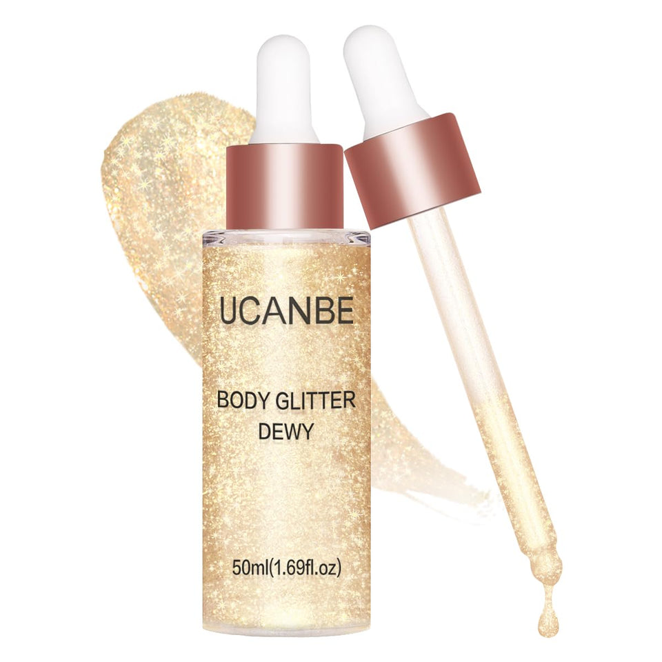 UCANBE bottle front packaging showing champagne gold shade and brand appeal