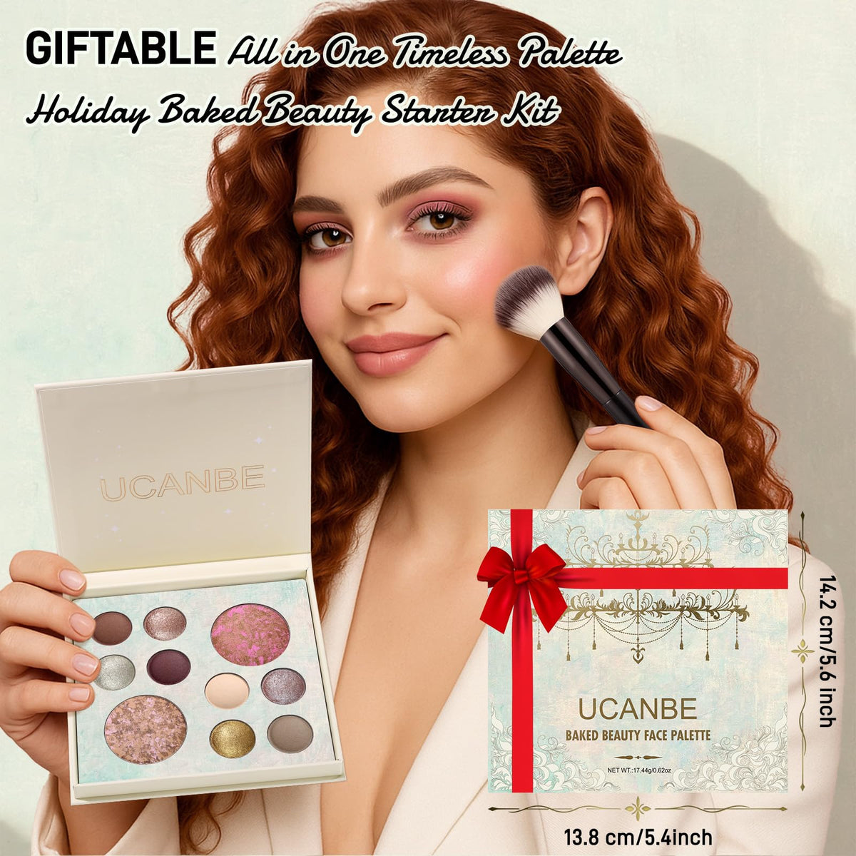 UCANBE compact held in hand showing travel-friendly size and convenience