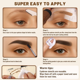 UCANBE finishing powder compact to set brows and reduce shine