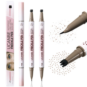 UCANBE front packaging showing two dual-ended freckle pens and benefits