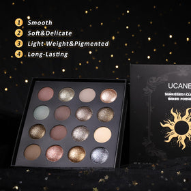 UCANBE model applying shimmer shade on lid demonstrating precise color payoff and longevity