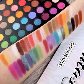 UCANBE close-up of matte shades showing smooth blendable texture for seamless transitions