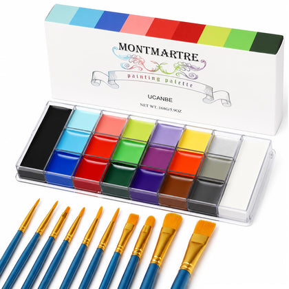 UCANBE palette front view showing 20 organized colors and easy selection benefit