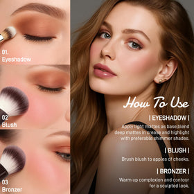 UCANBE on model wearing natural daytime look demonstrating versatility