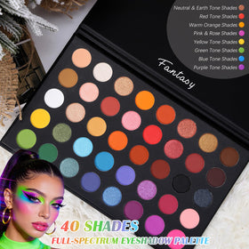 UCANBE open palette overhead view showing full shade range and easy selection benefit