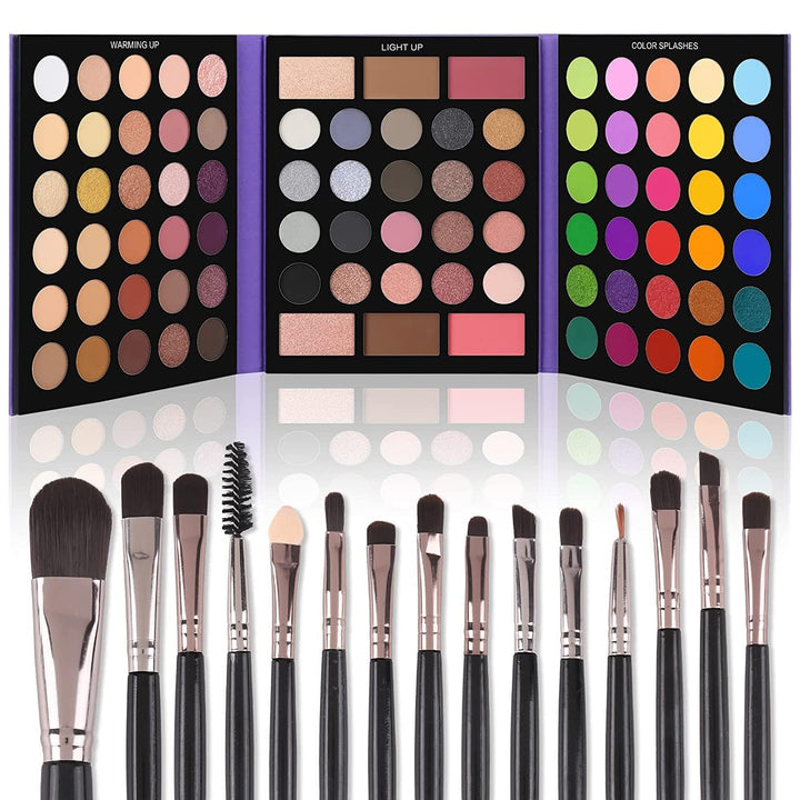 UCANBE palette front open showing 86 colors and easy selection benefit