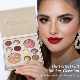 UCANBE palette inside travel bag illustrating portability and convenience