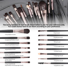 UCANBE palette inside makeup bag showing travel-friendly compact convenience