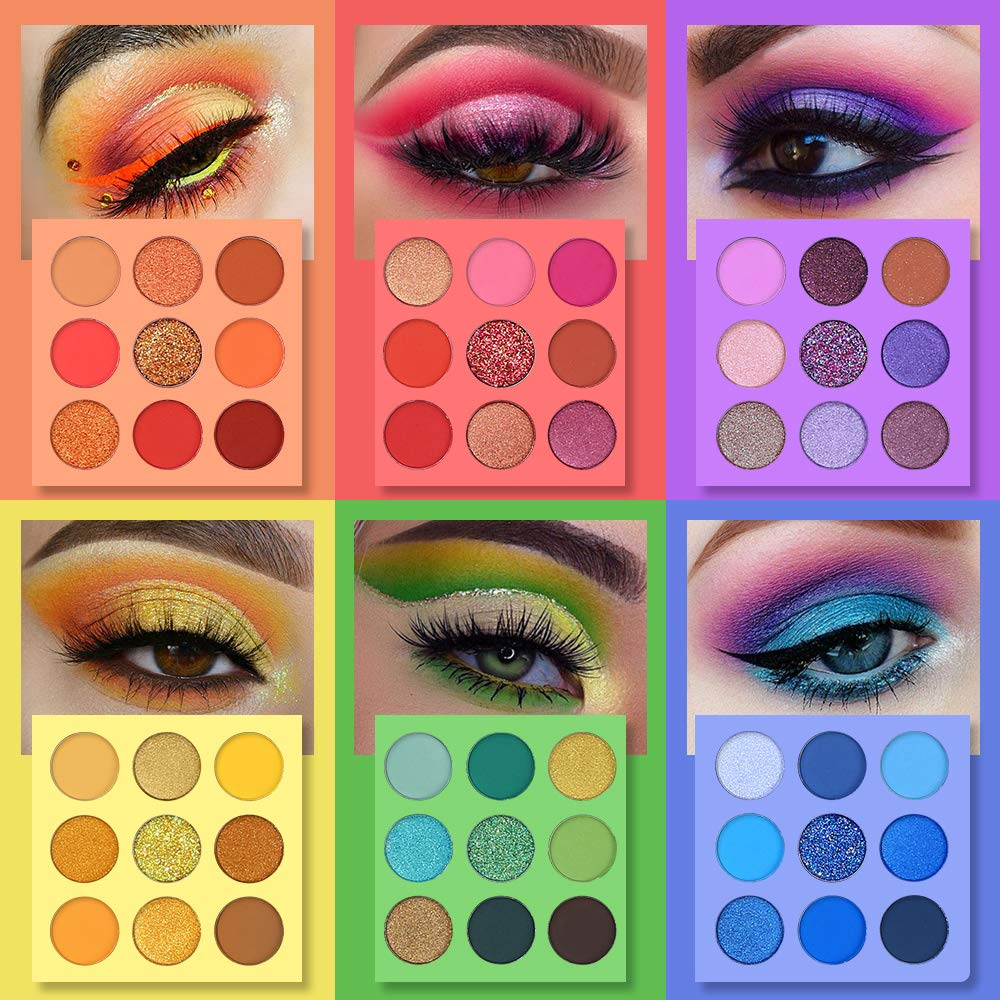 UCANBE close-up of pans showing creamy texture and smooth pigments for easy blending