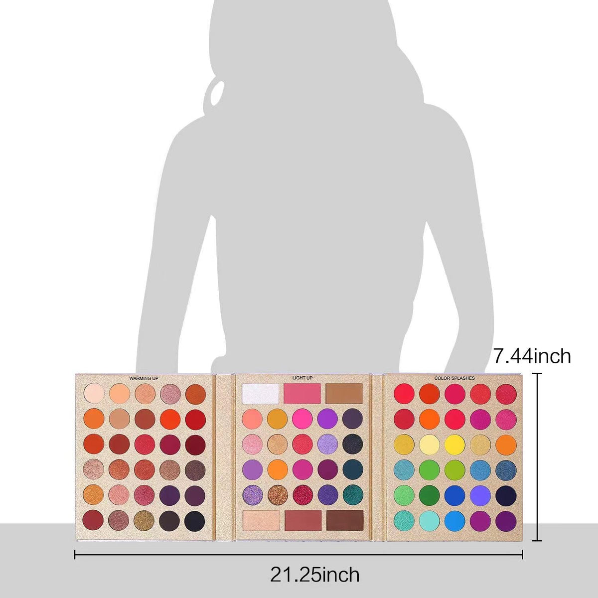 UCANBE blush, contour, highlighter pans displayed for face sculpting benefit