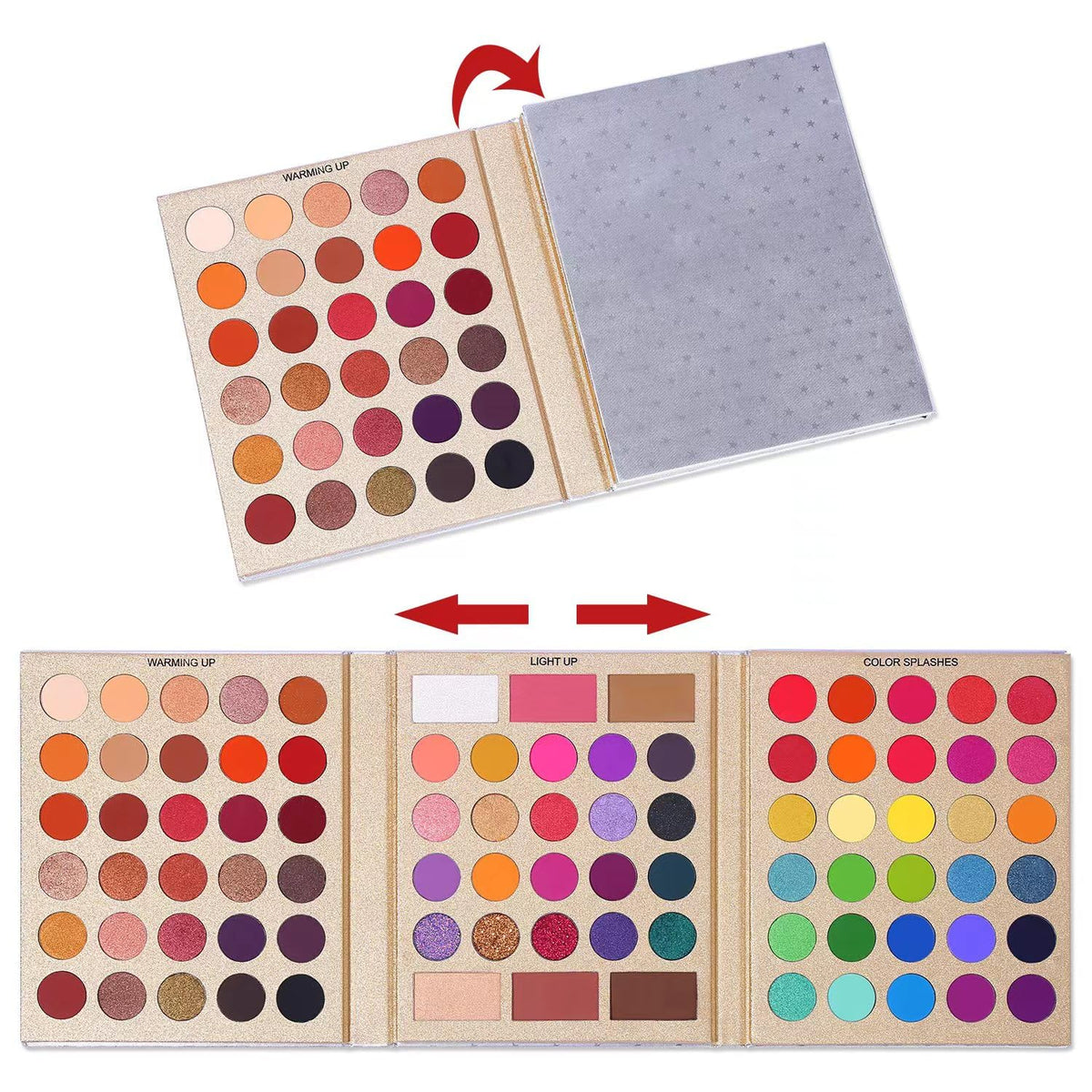 UCANBE palette in hand to show size and travel-friendly convenience