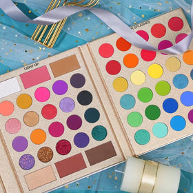 UCANBE open palette revealing 86 shades and benefit all-in-one selection