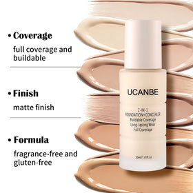 UCANBE pump dispensing creamy texture demonstrating smooth blendability benefit