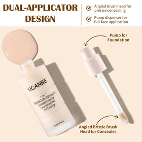 UCANBE shade 01 Fair Ivory swatched on skin for color match