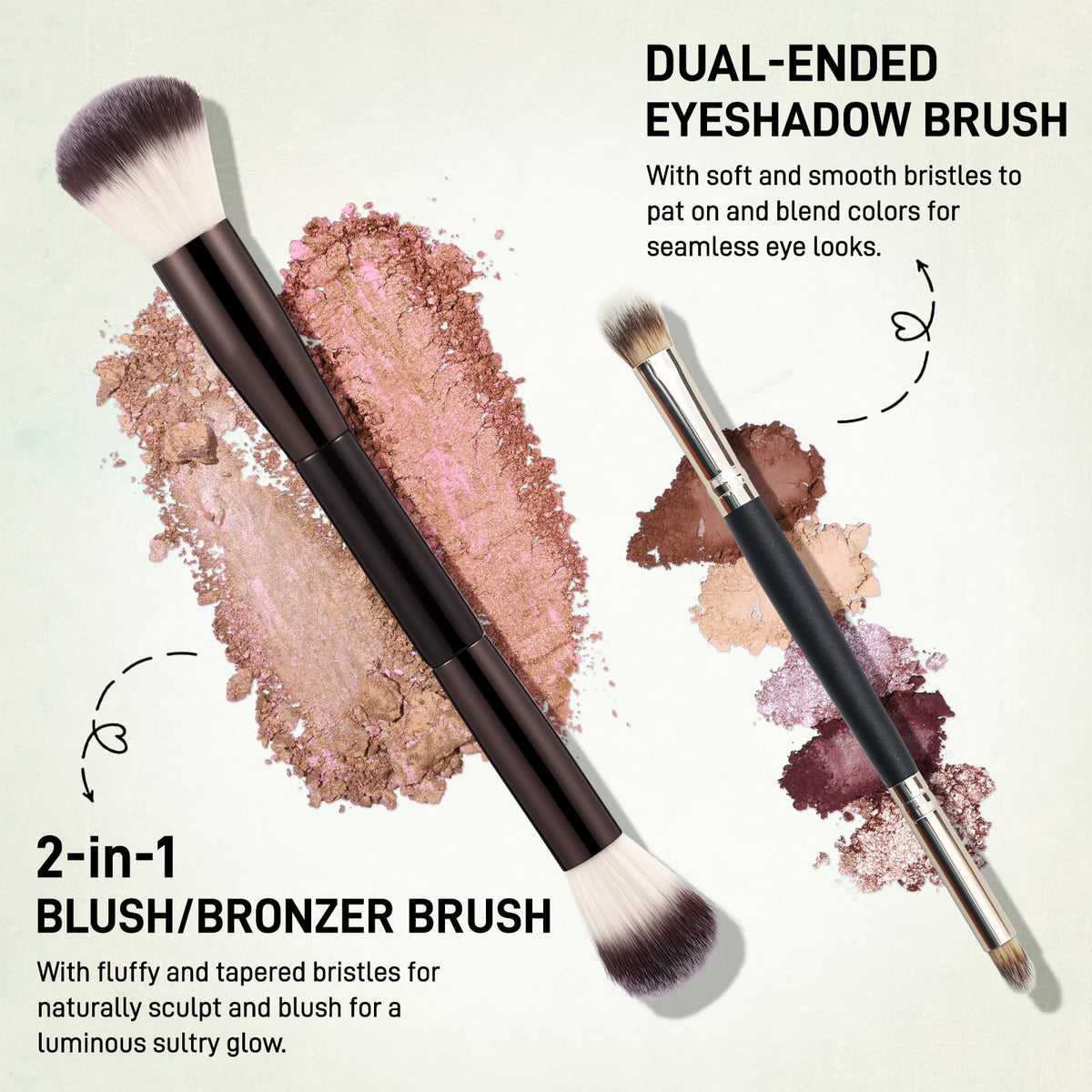 UCANBE eyeshadow close-up showing baked texture for smooth blending
