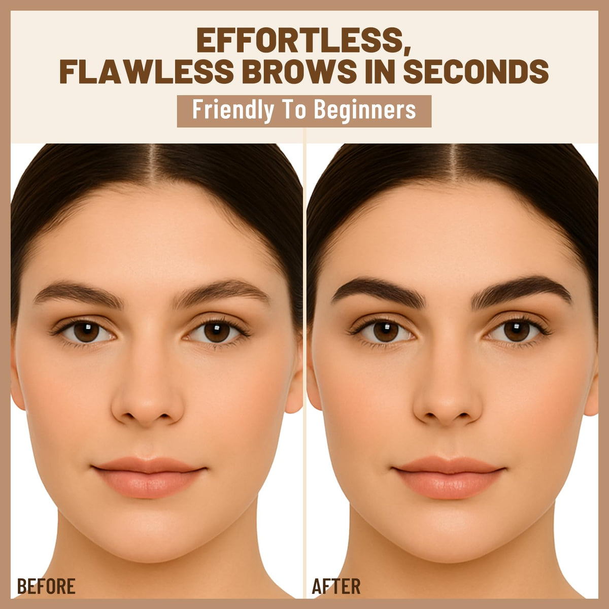 UCANBE reusable stencils array offering multiple brow shapes for symmetry