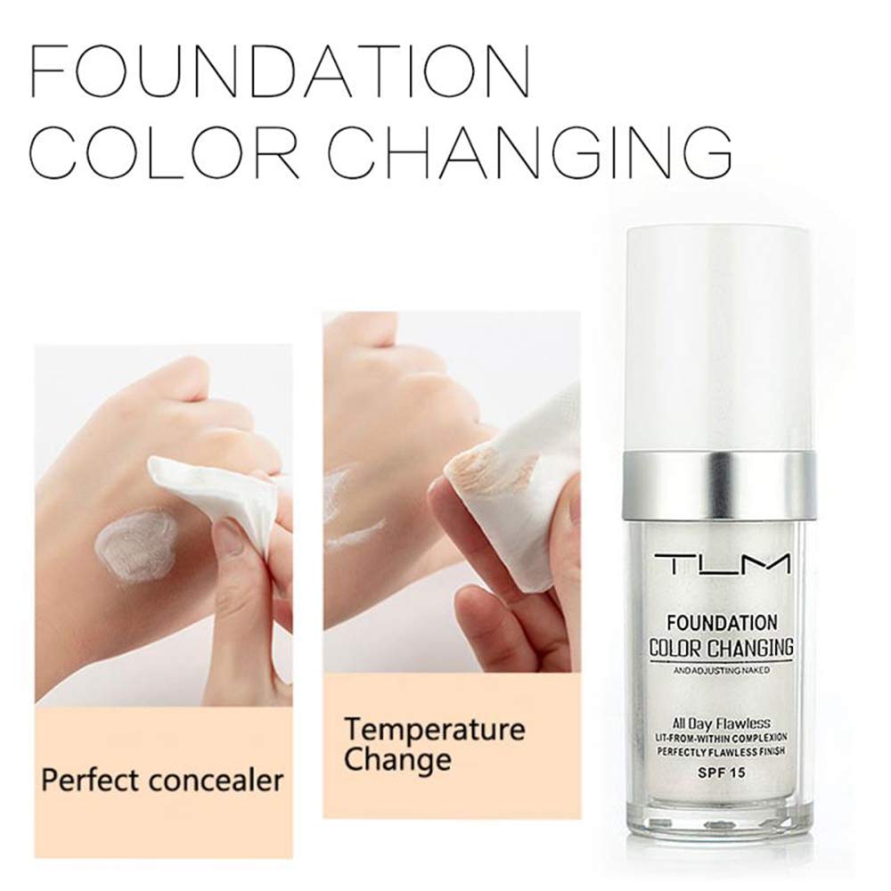 UCANBE close-up of foundation texture highlighting smooth, blendable consistency
