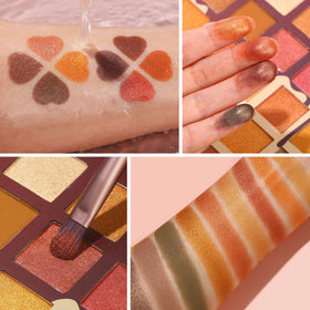 UCANBE swatch row of varied neutrals displaying pigmentation range