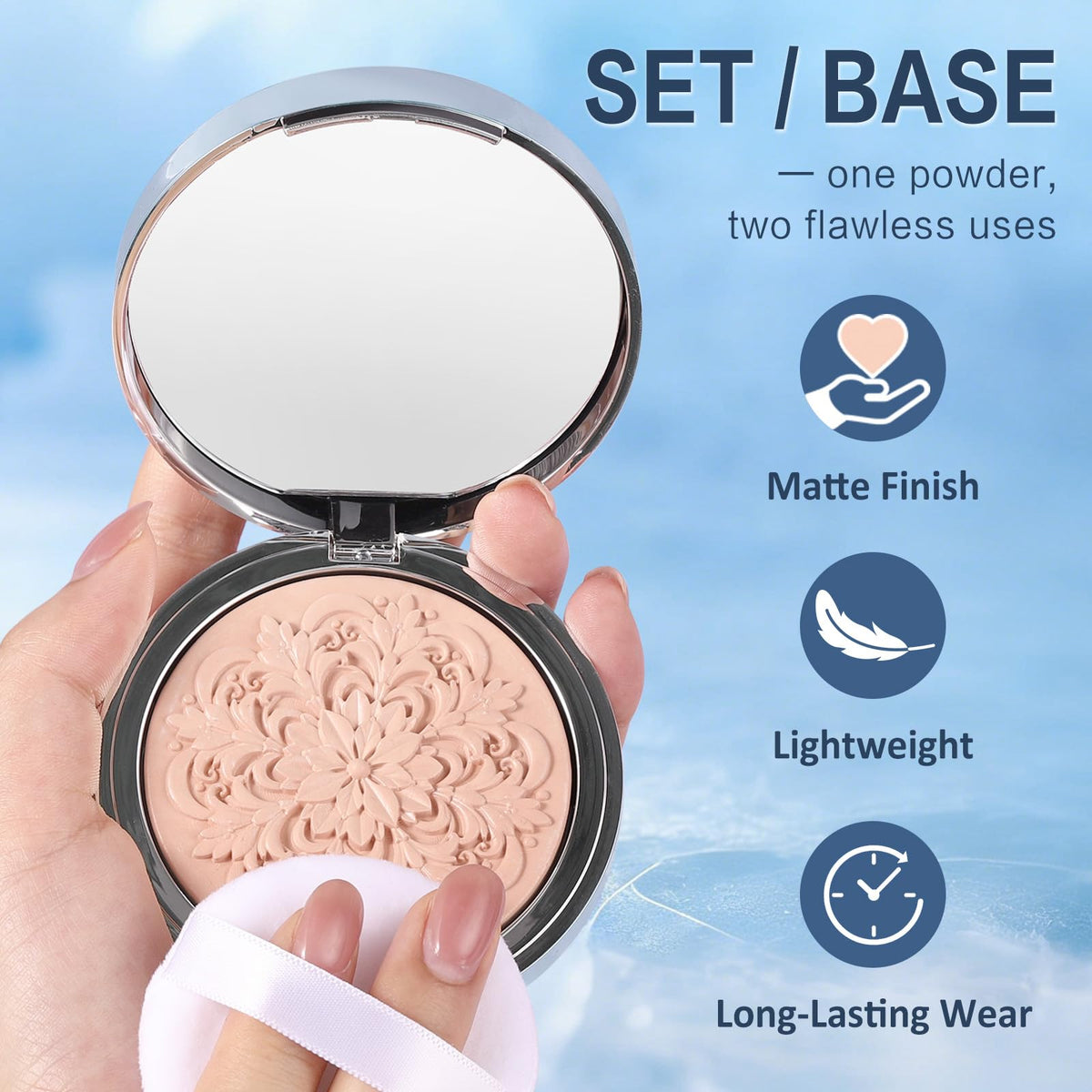 UCANBEMAKEUP swatch on arm demonstrating soft-focus, pore-blurring effect