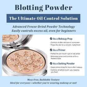UCANBEMAKEUP targeted touch-up on T-zone delivering long-lasting oil control