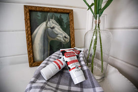 Udderly Smooth tubes on bathroom counter illustrating everyday convenience
