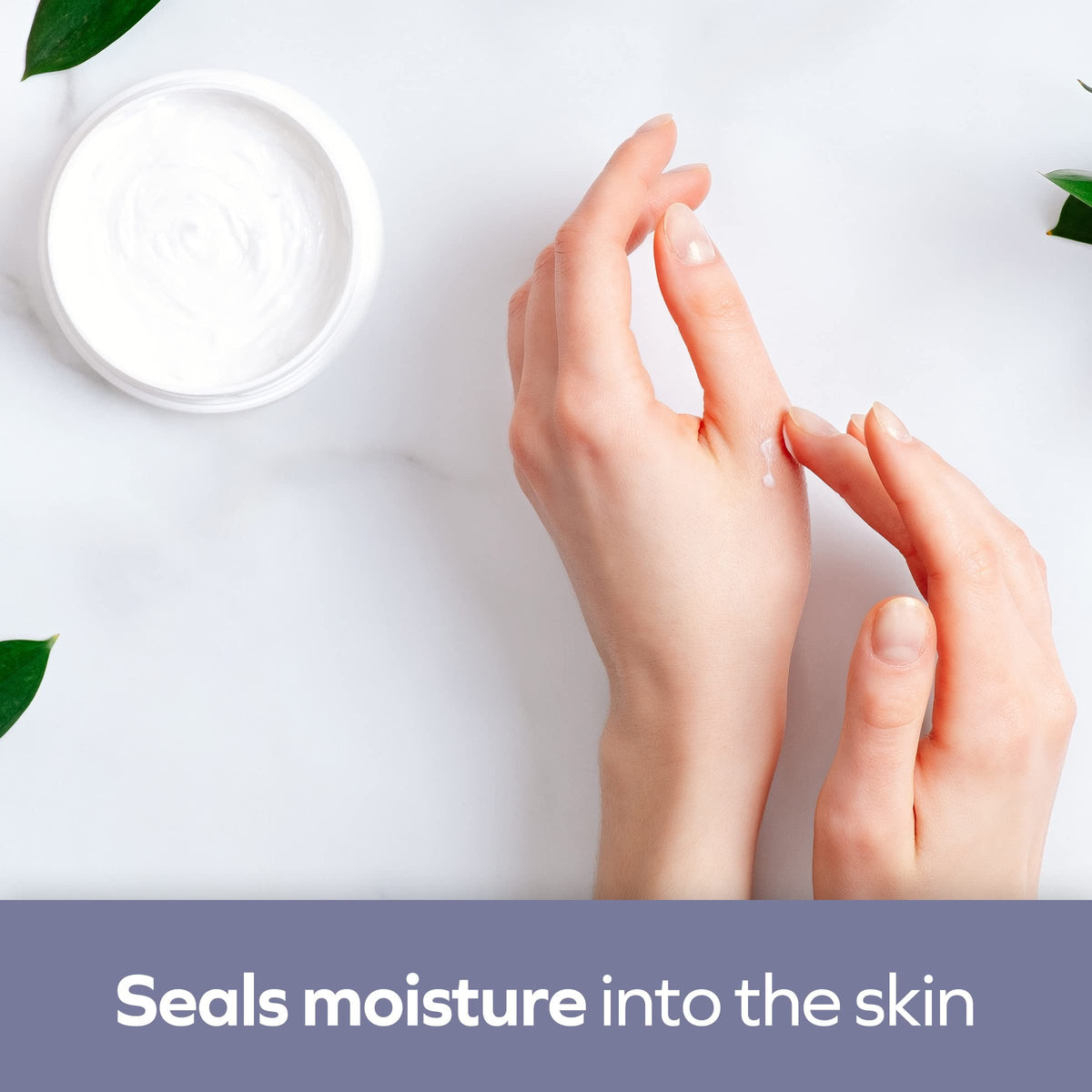 Udderly Smooth cream texture on palm showing fast absorption