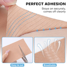 Udefineit applied to finger showing flexible fit and secure adhesion through movement