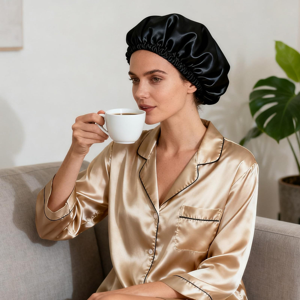 Udefineit folded bonnet packed in travel bag for easy portability
