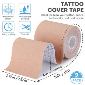 Udefineit unrolled tape showing full 3-inch width and easy trimability for custom fit