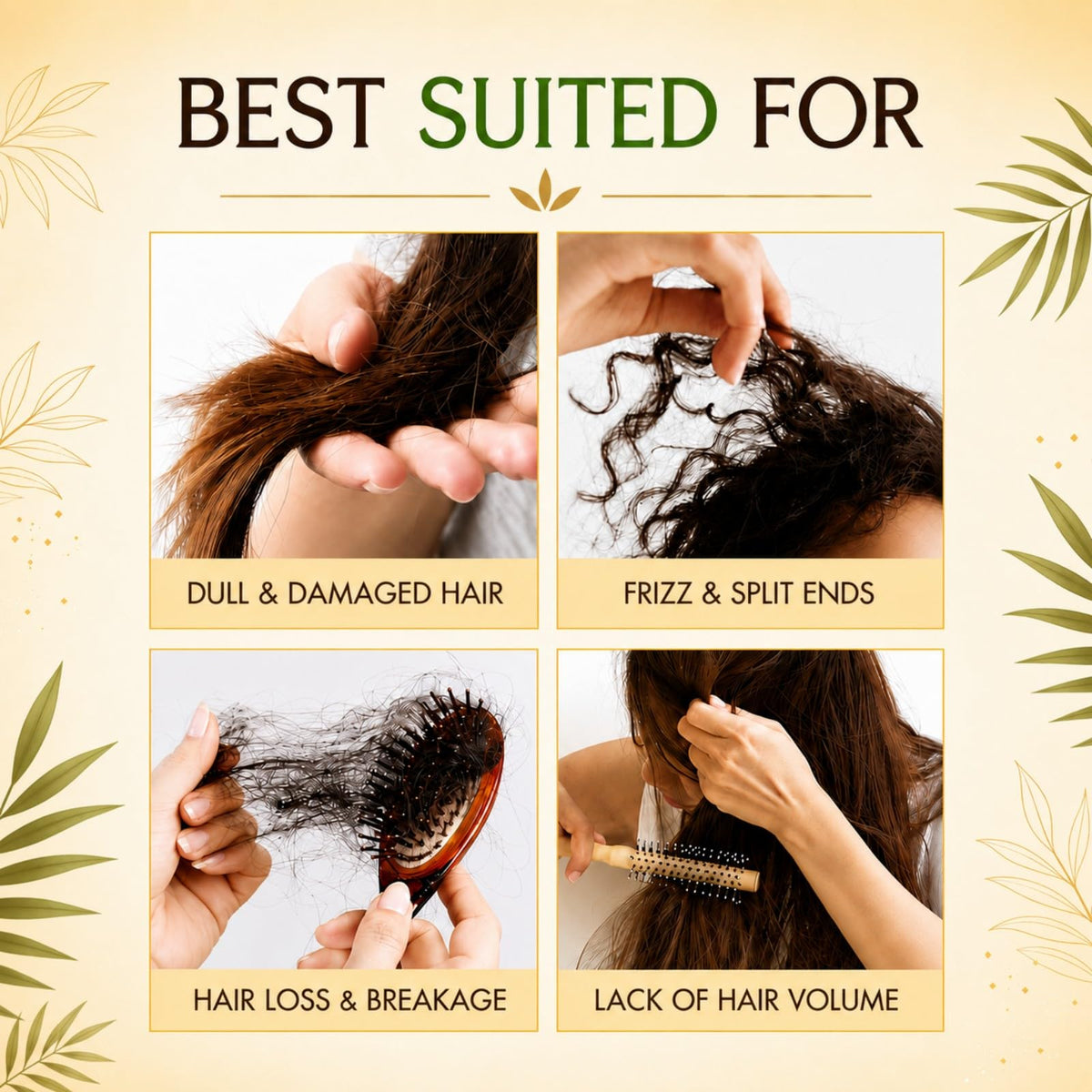UFNA batana oil before and after hair showing fuller-looking, thicker appearance