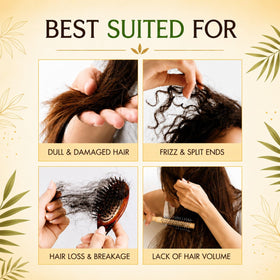 UFNA batana oil before and after hair showing fuller-looking, thicker appearance