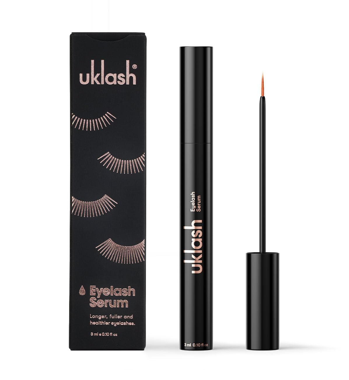 UKLASH front packaging shows product and brand for trusted lash enhancement