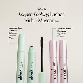 UKLASH ingredients list label emphasizing peptide complex and clean formula