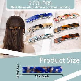UKSKS barrette securing a half-up hairstyle for no-slip hold and style