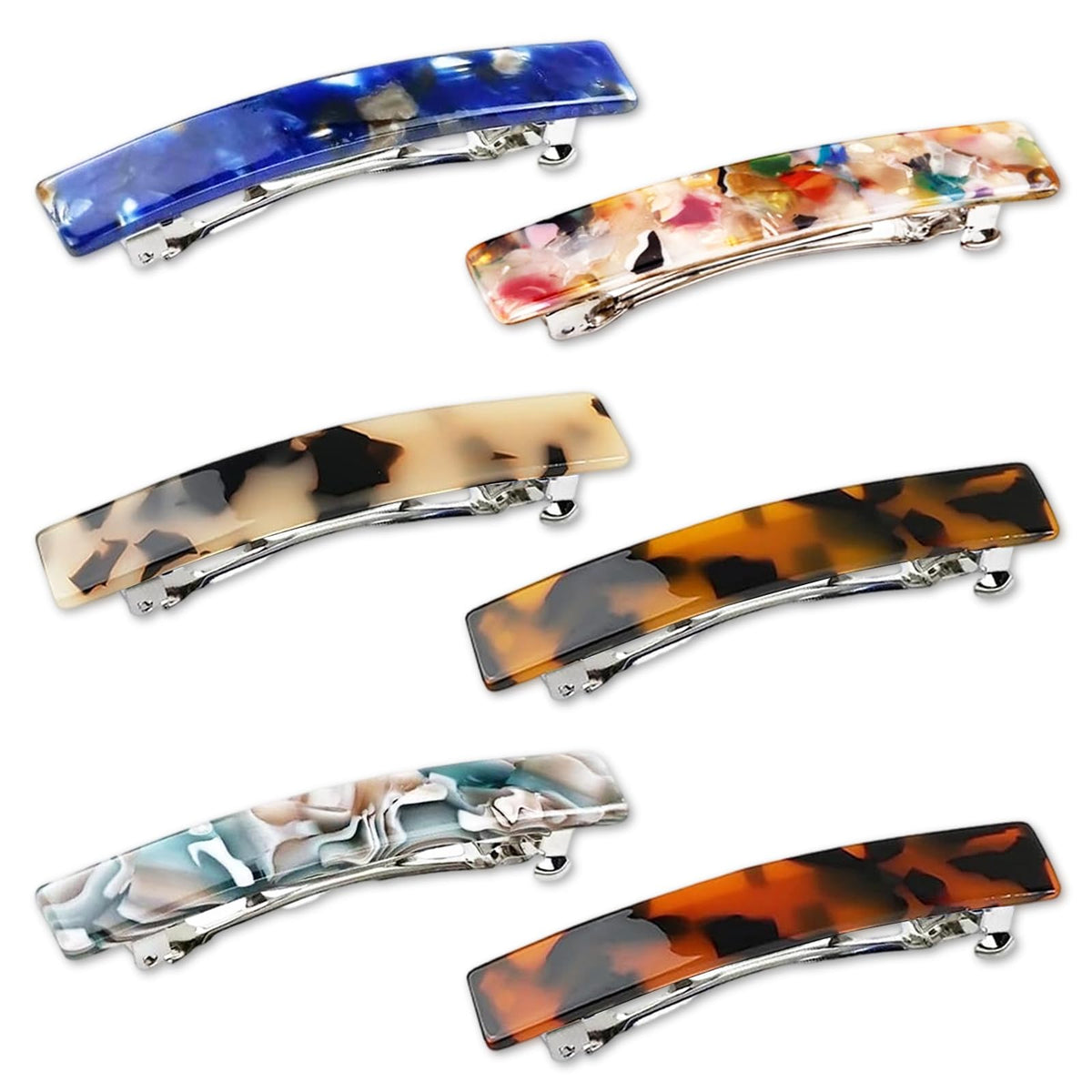 UKSKS front packaging showing six tortoiseshell barrettes and gift-ready appeal