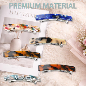 UKSKS lifestyle shot of woman wearing tortoise barrette adding polished look