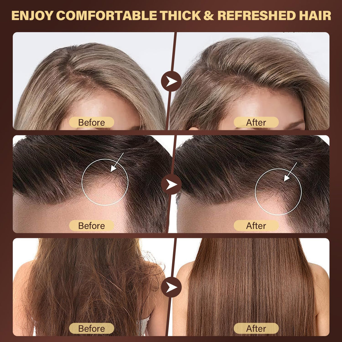 ulluxe applying scrub to scalp, illustrates deep-cleaning action