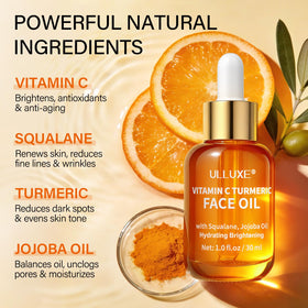 ulluxe dropper releasing oil to show lightweight texture and easy application