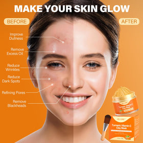 ulluxe mask applied on face demonstrating even coverage and gentle at-home spa effect